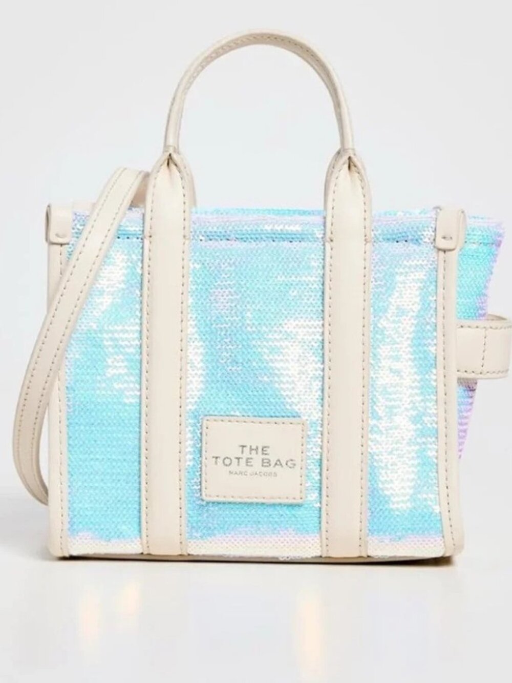 Marc Jacobs Micro Tote Bag Iridescent Sequin NWT
